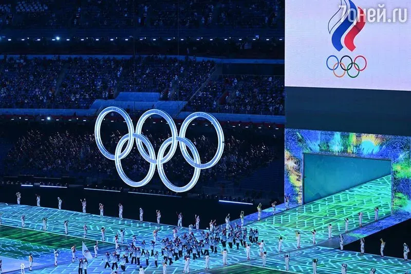 Открытие олимпиады церемония выход россиян.