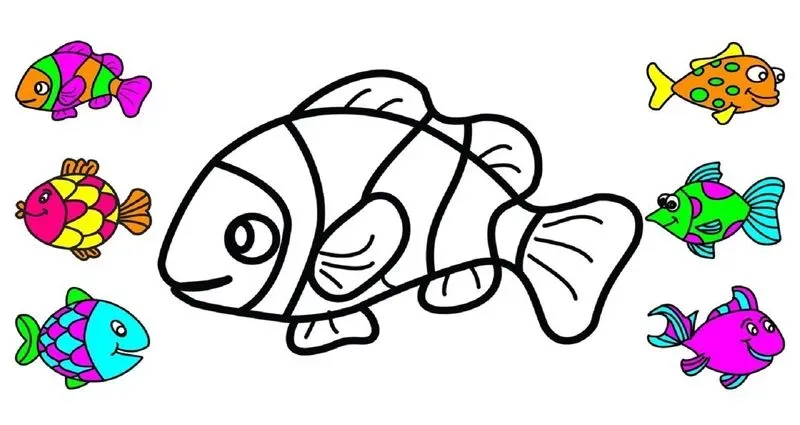 Рисунок рыбки для детей раскраска. Как нарисовать рыбу